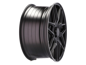 Jantes Look Mercedes E63s 22x10 5X112 ET 56 66.6 (Preto Metade Matte + Aba Polido)