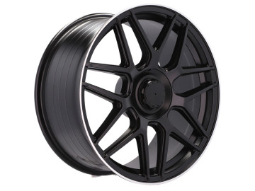 Jantes Look Mercedes E63s 22x11 5X112 ET 50 66.6 (Preto Metade Matte + Aba Polida)