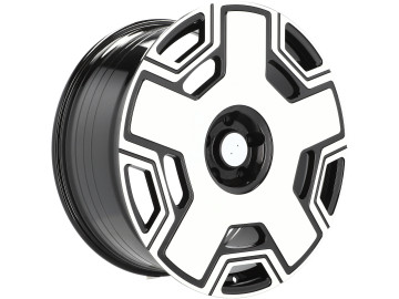 Jantes Look Mercedes EQG G Wagon 22x10 5X130 ET 35 84.1 (Preto Polido)