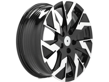 Jantes Look Mercedes EQT 17x7 5X114.3 ET 45 66.1 (Preto Polido Metade Matte)