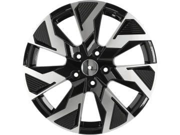 Jantes Look Mercedes EQT 17x7 5X114.3 ET 45 66.1 (Preto Polido Metade Matte)