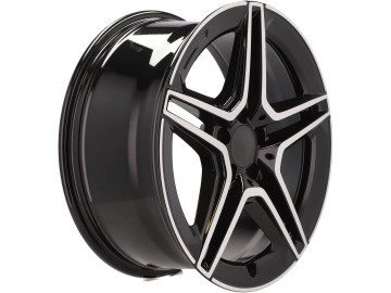 Jantes Look Mercedes GLC 43 AMG 18x8 5X112 ET 35 66.6 (Preto Polido)