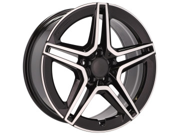 Jantes Look Mercedes GLC 43 AMG 18x8 5X112 ET 35 66.6 (Preto Polido)