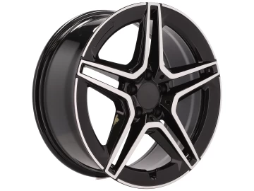 Jantes Look Mercedes GLC 43 AMG 18x8 5X112 ET 40 66.6 (Preto Polido)