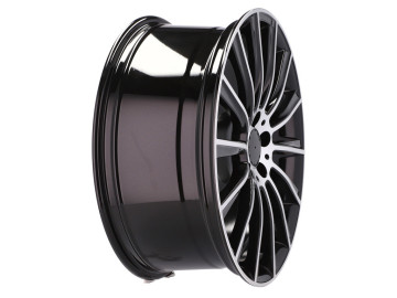 Jantes Look Mercedes GLC Turbine 19x8.5 5X112 ET 43 66.6 Preto Polido