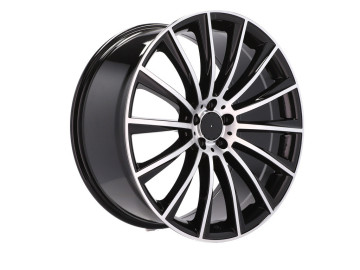 Jantes Look Mercedes GLC Turbine 21x10 5X112 ET 40 66.6 (Preto Polido)