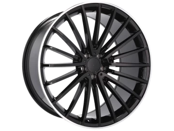 Jantes Look Mercedes GLS 63 19x9.5 5X112 ET 36 66.6 (Preto + Aba Polida)