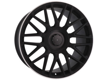 Jantes Look Mercedes GLS63 AMG 19x8 5X112 ET 43 66.6 (Preto Metade Matte + Aba Polida)