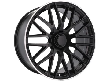 Jantes Look Mercedes GLS63 AMG 19x8.5 5X112 ET 38 66.6 (Preto Metade Matte + Aba Polida