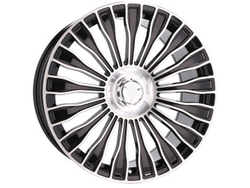 Jantes Look Mercedes MAYBACH 20x8.5 5X112 ET 43 66.6 (Preto Polido)