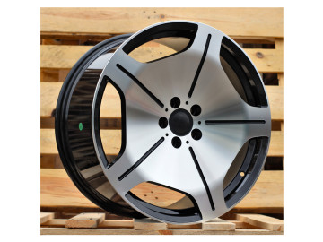 Jantes Look Mercedes Maybach Classe S 18x8 5X112 ET 35 66.6 (Preto Polido)