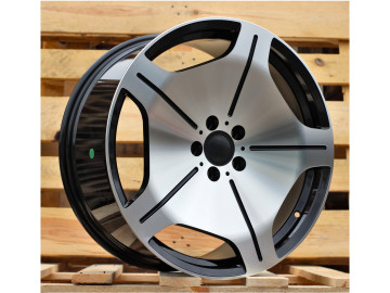 Jantes Look Mercedes Maybach Classe S 20x9.5 5X112 ET 43.5 66.6 (Preto Polido)