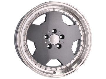 Jantes Look Mercedes Monoblock 17x8 5X112 ET 25 66.6 (Grafite + Aba Polida)