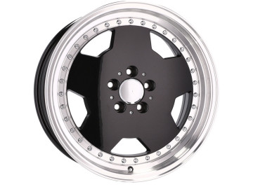 Jantes Look Mercedes Monoblock 17x8 5X112 ET 25 66.6 (Prata + Aba Polida)