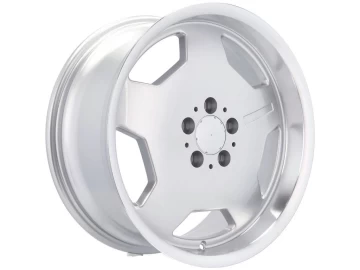 Jantes Look Mercedes Monoblock 17x8 5X112 ET 33 66.6 (Prata + Aba Polida)