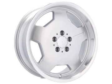 Jantes Look Mercedes Monoblock 17x8 5X112 ET 33 66.6 (Prata + Aba Polida)