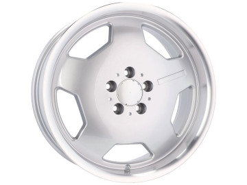 Jantes Look Mercedes Monoblock 17x8 5X112 ET 33 66.6 (Prata + Aba Polida)