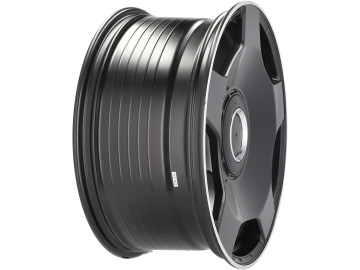 Jantes Look Mercedes Monoblock 20x8.5 5X112 ET 35 66.6 (Preto Metade Matte + Aba Polido)