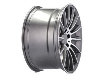 Jantes Look Mercedes Turbine 17x8 5X112 ET 35 66.6 (Cinza Polido)