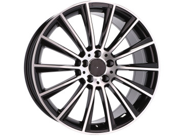 Jantes Look Mercedes Turbine 18x8 5X112 ET 35 66.6 (Preto Polido)