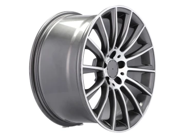 Jantes Look Mercedes Turbine 18x9 5X112 ET 45 66.6 (Cinza Polido)