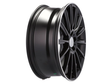 Jantes Look Mercedes Turbine 19x8 5X112 ET 43 66.6 (Preto + Aba Polida)