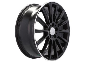 Jantes Look Mercedes Turbine 19x8 5X112 ET 43 66.6 (Preto + Aba Polida)