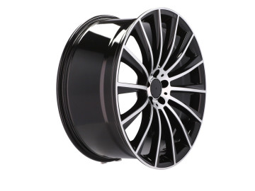 Jantes Look Mercedes Turbine 20x9.5 5X112 ET 45 66.6 (Preto Polido)