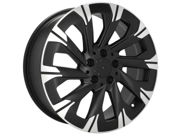 Jantes Look Mercedes Vito 18x7.5 5X112 ET 52 66.5 (Preto Polido Metade Matte)