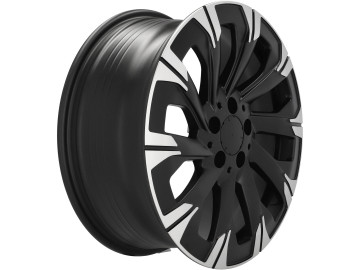 Jantes Look Mercedes Vito 18x7.5 5X112 ET 52 66.5 (Preto Polido Metade Matte)