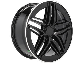 Jantes Look Mercedes Vito 19x8 5X112 ET 52 66.6 (Preto Aba Polida) (Carga max 1075kg)