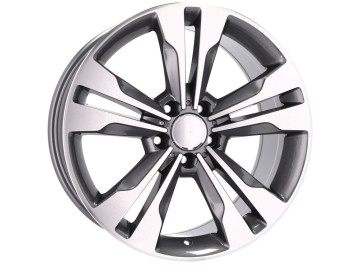 Jantes Look Mercedes W176 17x7.5 5X112 ET 44 66.6 (Cinza Polida)