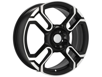 Jantes Look Mini Cooper S 18x7 5X112 ET 54 66.6 (Preto Polido Metade Matte)
