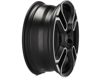 Jantes Look Mini Cooper S 18x7 5X112 ET 54 66.6 (Preto Polido Metade Matte)