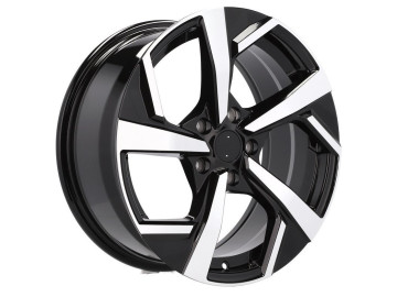 Jantes Look Nissan Qashqai 17x7.5 5X114.3 ET 40 66.1 (Preto Polido)