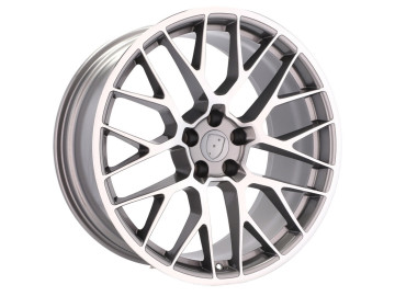 Jantes Look Porsche Macan RS Spyder 20x10 5X112 ET 19 66.5 (Cinza Polido)