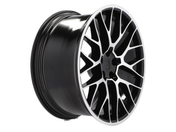 Jantes Look Porsche Macan RS Spyder 20x9 5X112 ET 26 66.5 (Preto Polido)