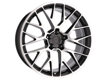 Jantes Look Porsche Macan RS Spyder 20x9 5X112 ET 26 66.5 (Preto Polido)