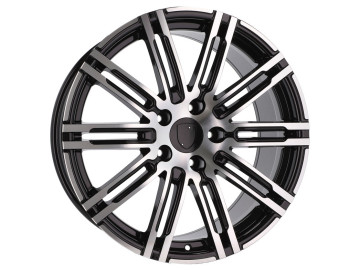 Jantes Look Porsche Panamera Turbo S 20x9.5 5X130 ET 47 71.6 (Preto Polido)