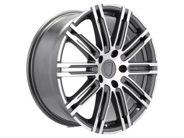 Jantes Look Porsche Panamera Turbo S 21x10 5X112 ET 19 66.5 (Cinza Polido)