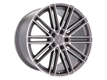 Jantes Look Porsche Panamera Turbo S 21x11.5 5X130 ET 60 71.6 (Cinza Polido)