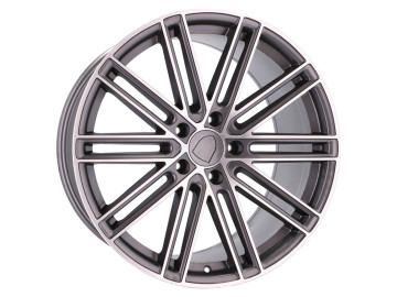 Jantes Look Porsche Panamera Turbo S 21x11.5 5X130 ET 60 71.6 (Cinza Polido)