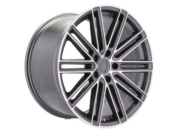 Jantes Look Porsche Panamera Turbo S 21x11.5 5X130 ET 60 71.6 (Cinza Polido)