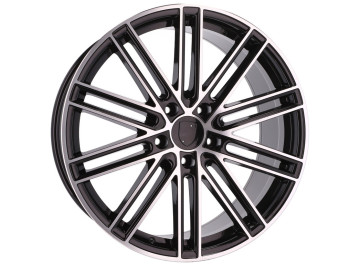 Jantes Look Porsche Panamera Turbo S 21x11.5 5X130 ET 60 71.6 (Preto Polido)