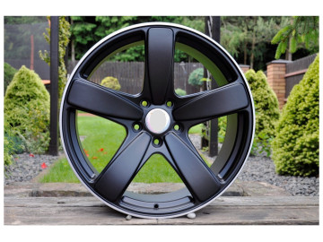 Jantes Look Porsche Sport Classic 21x9 5X112 ET 26 66.5 (Preto + Aba Polida)