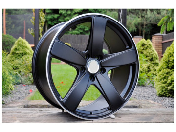 Jantes Look Porsche Sport Classic 21x9 5X112 ET 26 66.5 (Preto + Aba Polida)