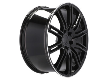 Jantes Look Porsche Macan 22x10 5X130 ET 50 71.6 (Preto + Aba Polida)