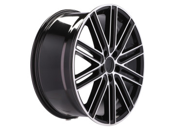 Jantes Look Porsche Panamera Turbo S 22x10 5X130 ET 50 71.6 (Preto Polido) 