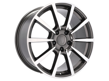 Jantes Look Porsche W1055 19x8.5 5X130 ET 50 71.5 (Cinza Polido) 