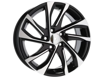 Jantes Look Peugeot 2008 15x6.5 5X100 ET 40 57.1 (Preto Polido)